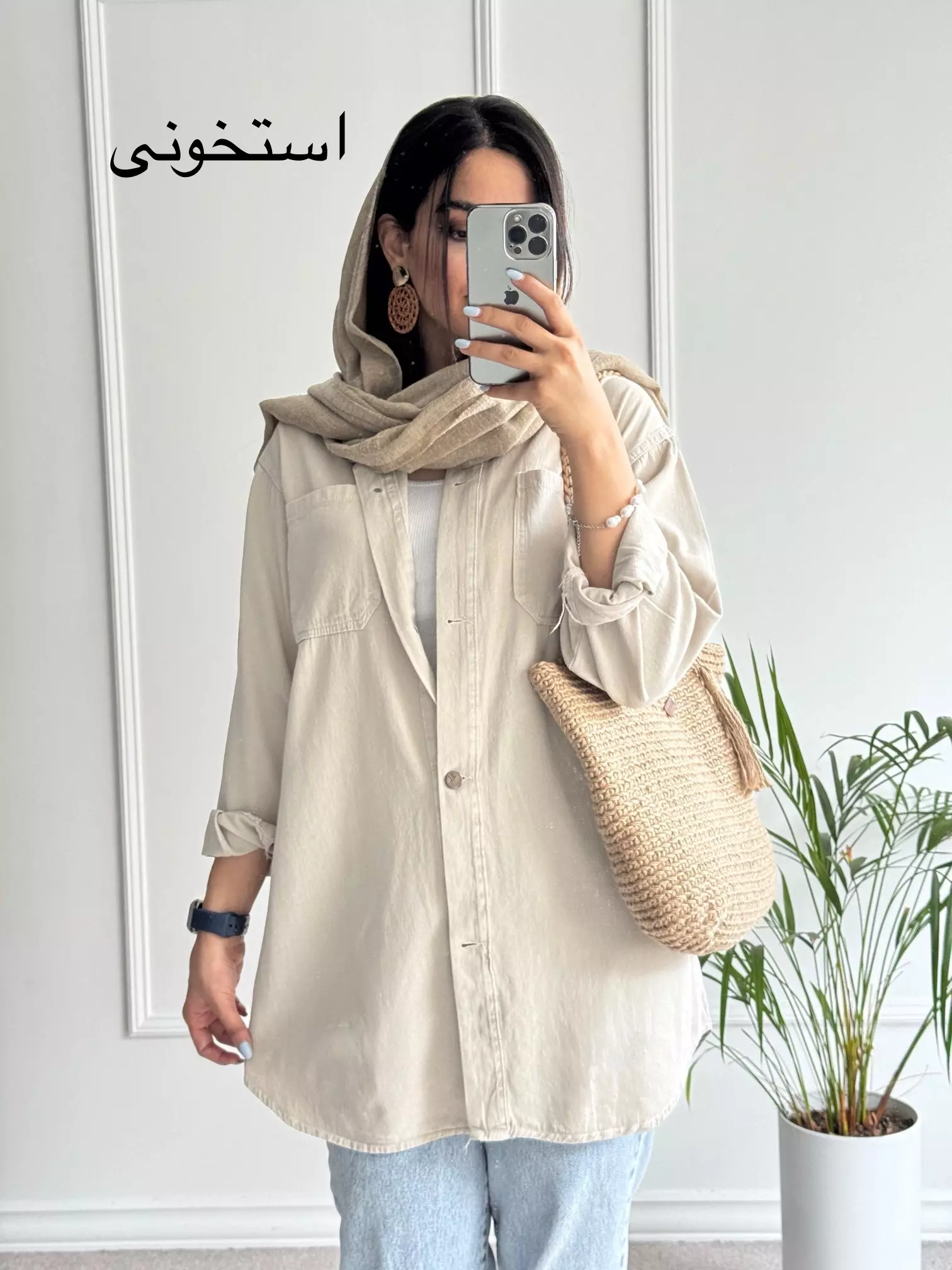 مانتو کتان زارا پلاس بلند ( دارای ایراد جزئی )